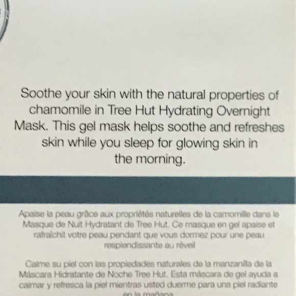 Tree Hut Hydrating Overnight Mask soothing chamomi - Picture 2 of 2